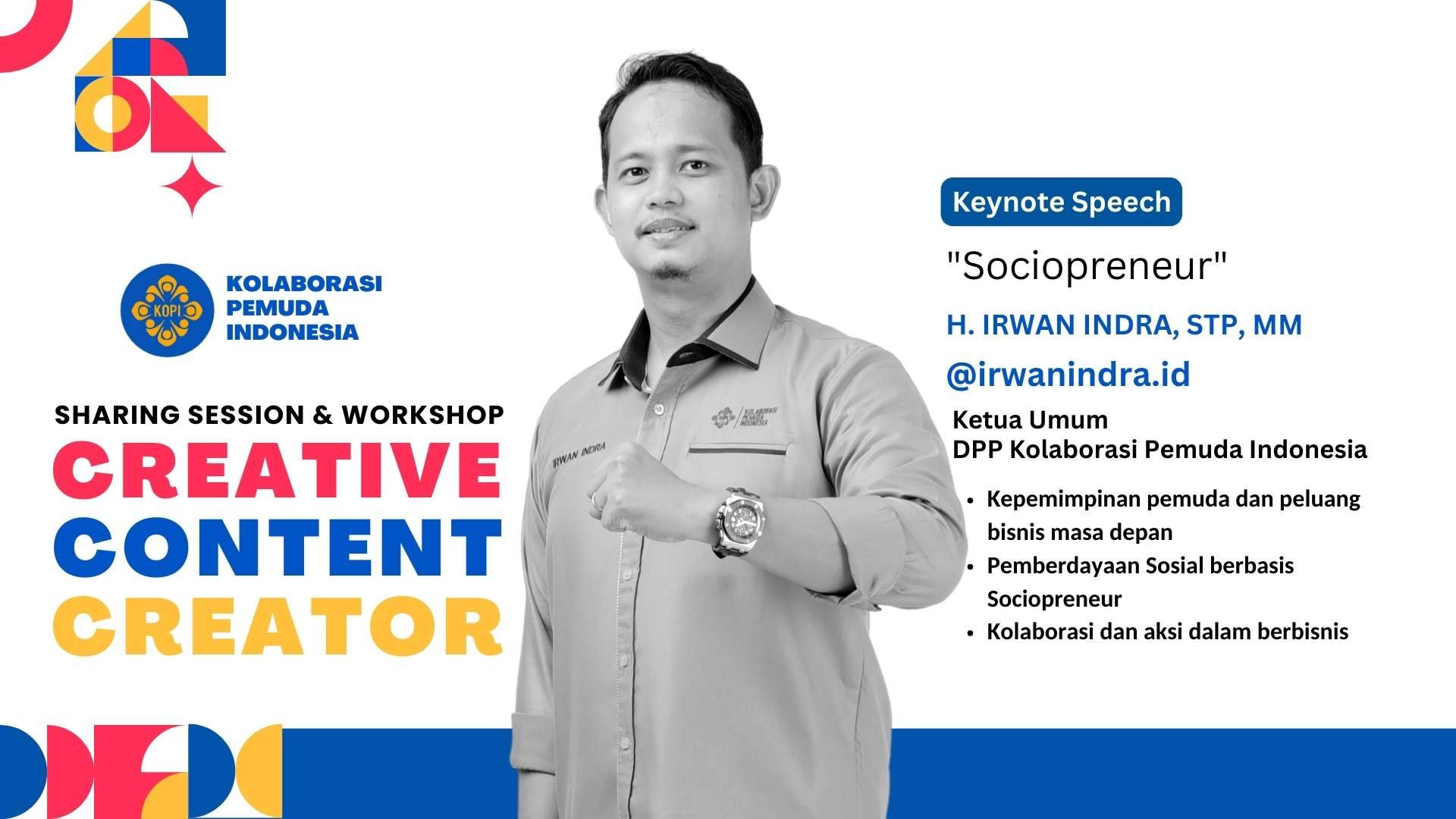 H. Irwan Indra, STP, MM - kolaborasi pemuda indonesia H. Irwan Indra, STP, MM - kolaborasi pemuda indonesia